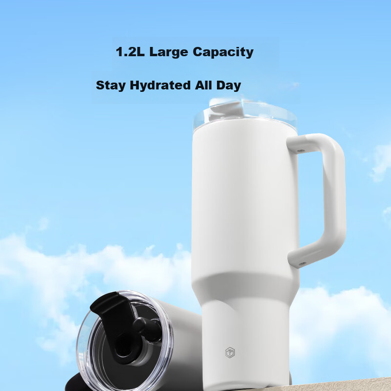 JD Original Large Capacity Insulated Cup with Dust-Proof Straw