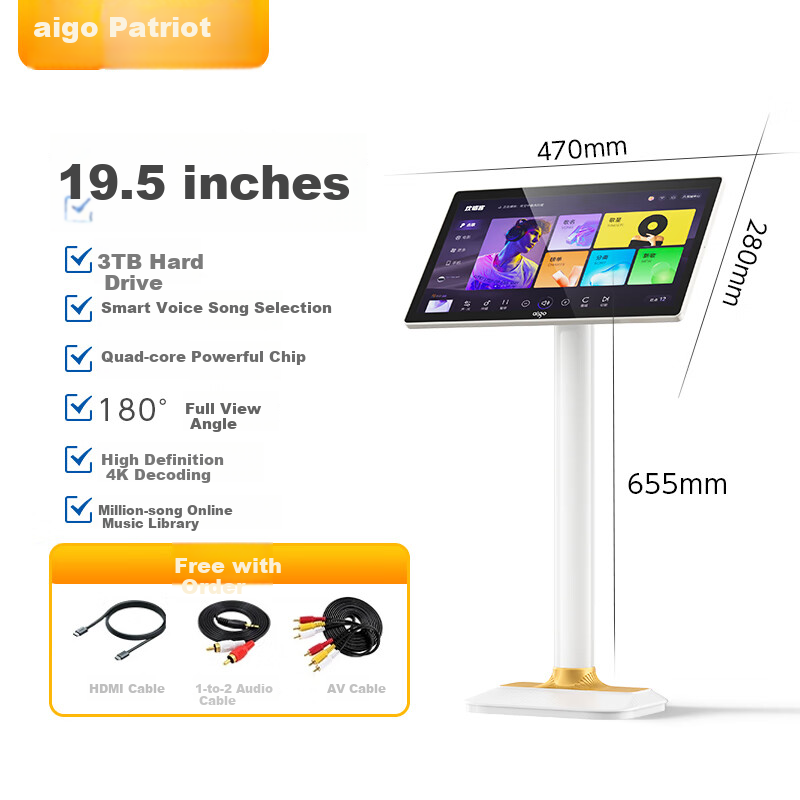 Aigo G02 Smart Karaoke Machine with AI