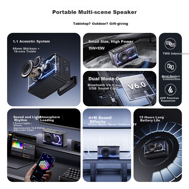 EDIFIER New Play Light Energy Bluetooth Speaker