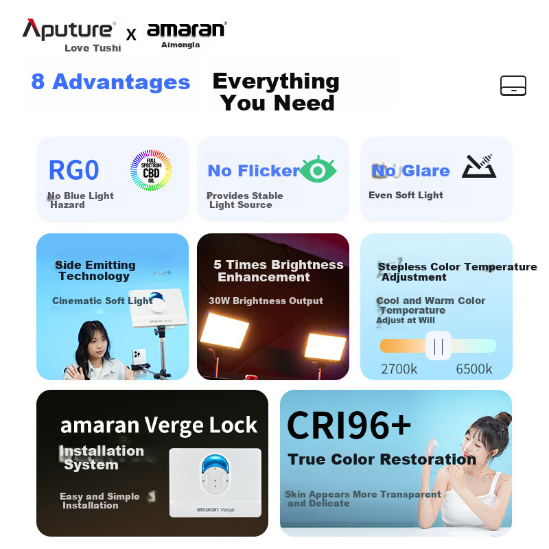 Aputure Vermilion Light Verge Portable Fill Light