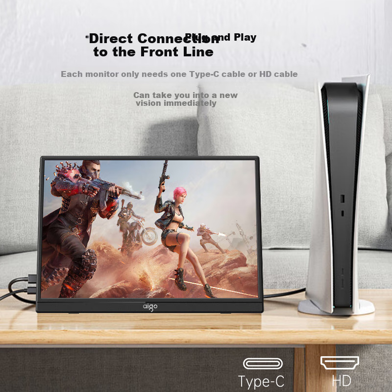 Aiguozhe 16-Inch Portable Gaming Monitor