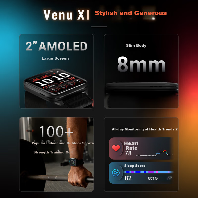 GARMIN Venu X1 Large-Screen Smartwatch