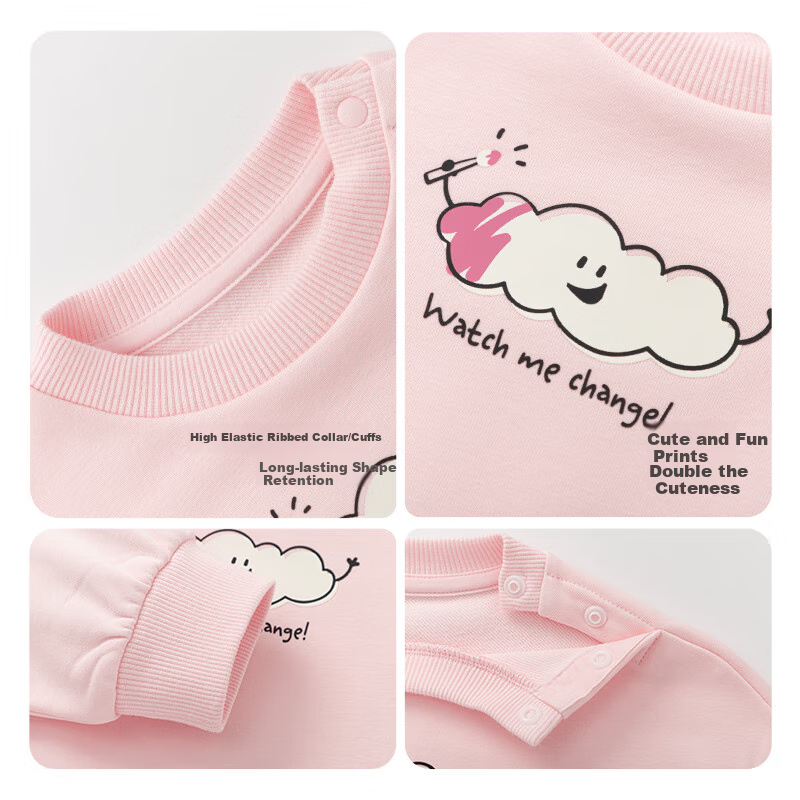 BALABALA Kids' Milk White Sweatshirt 2025