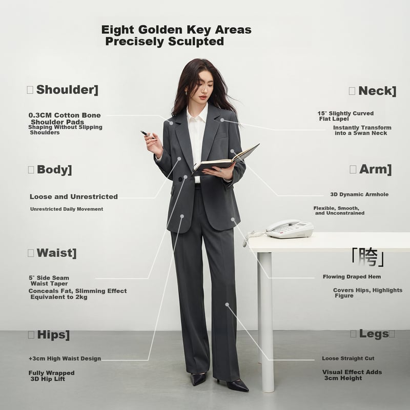 Shangdu Bila Women's Professional Suit Set