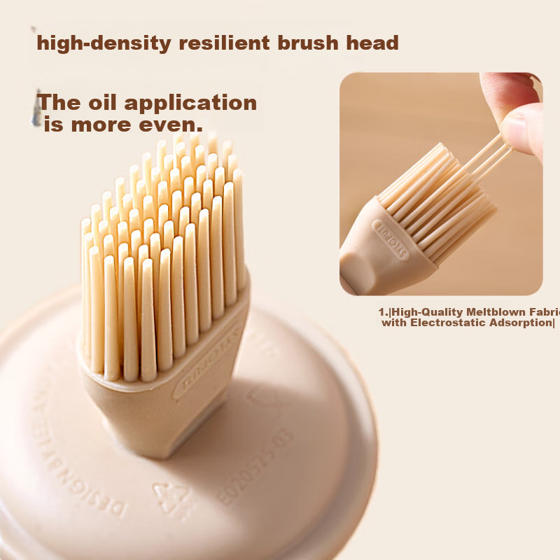 Bear Oil Brush Bottle - 100ml All-In-One Seasoning Bottle with Brush