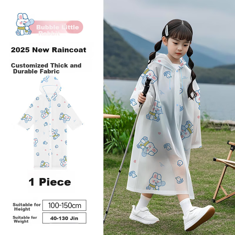 AIKANGNI Kids Raincoat - Thickened Heavy Rain Protection