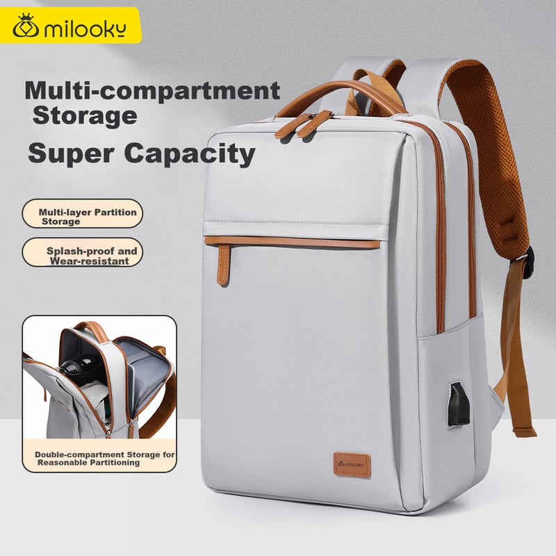 Milooky Laptop Backpack for 15.6/16-inch Laptops
