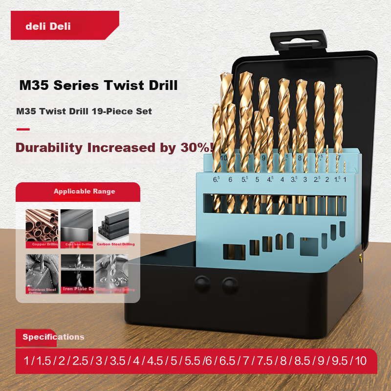 Deli M35 High Hardness Drill Bit Set