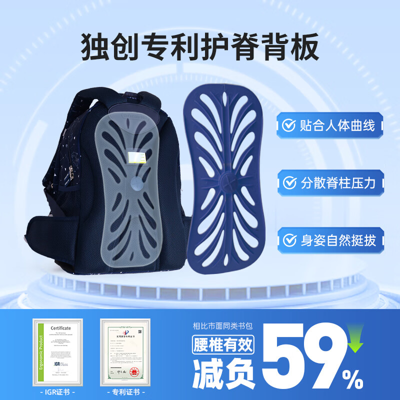 DR·KONG Spine Protection Backpack for Kids
