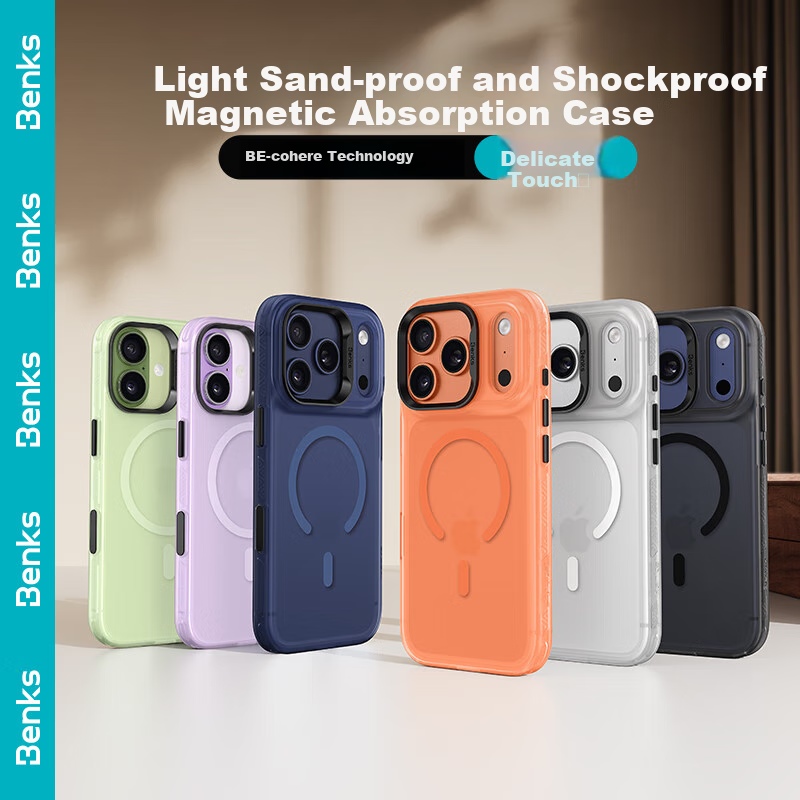 Benks iPhone 17 Pro Shockproof Case with Built-in Camera Button