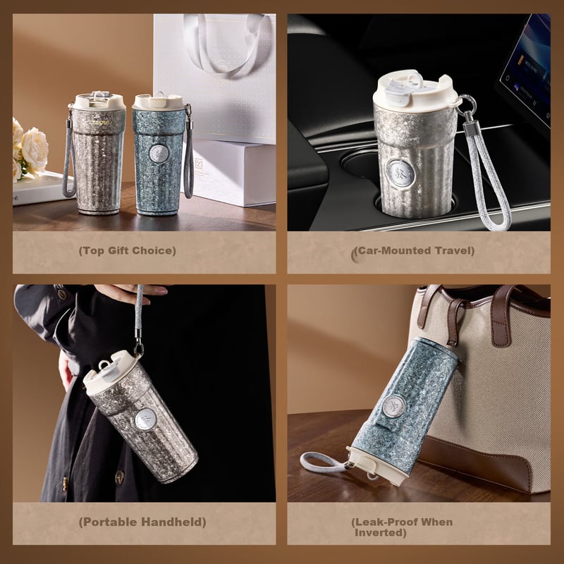 Carrot Pure Titanium Coffee Cup