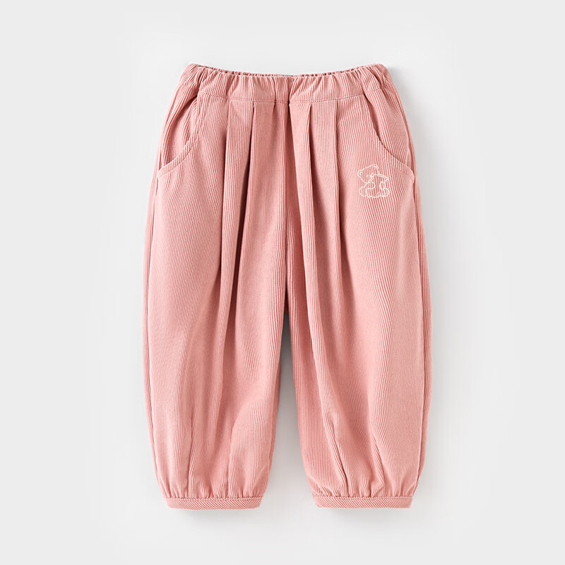 Badibadi Corduroy Sweatpants with Bear Design
