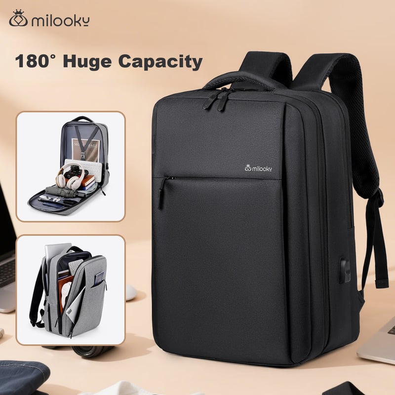 Milooky Laptop Backpack for Men, 17.3-18 Inches