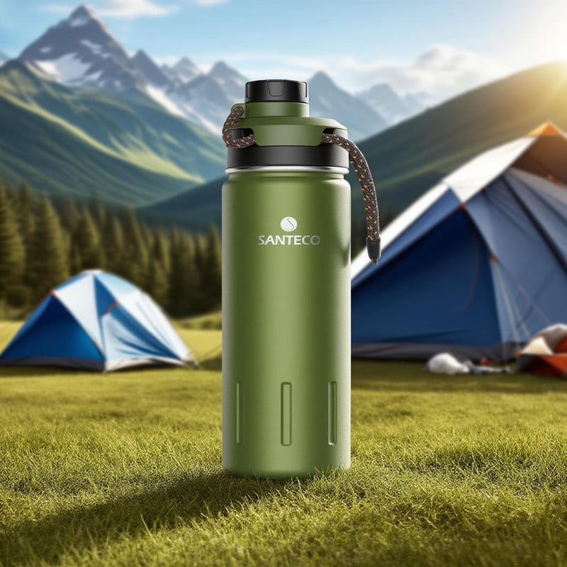 SANTECO Insulated Stainless Steel Water Bottle