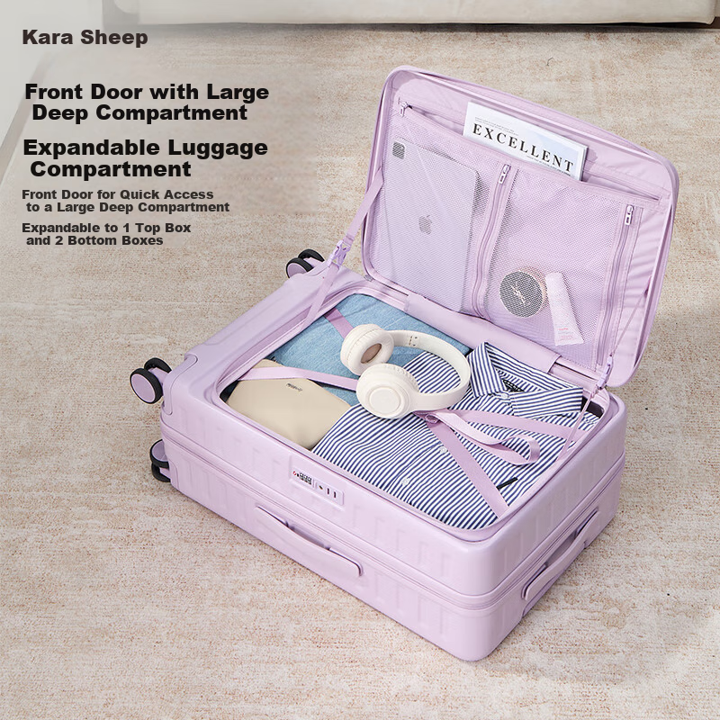 KALA·Y Expandable Suitcase with Front Opening