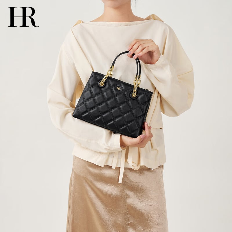 HR Women's Diamond Pattern Handbag