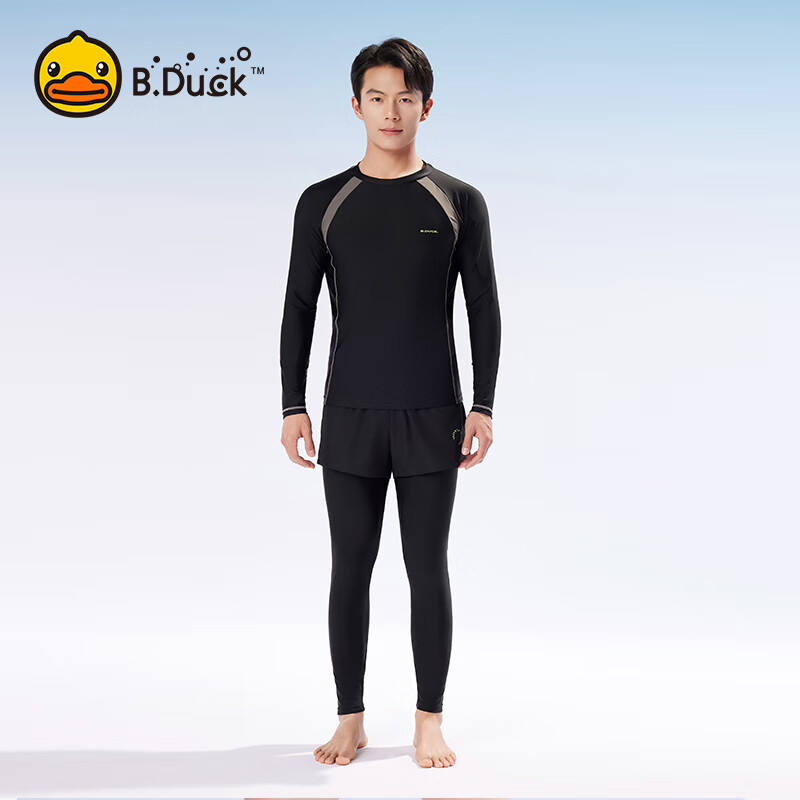 B.Duck Men's Long Sleeve & Pant Swimsuit