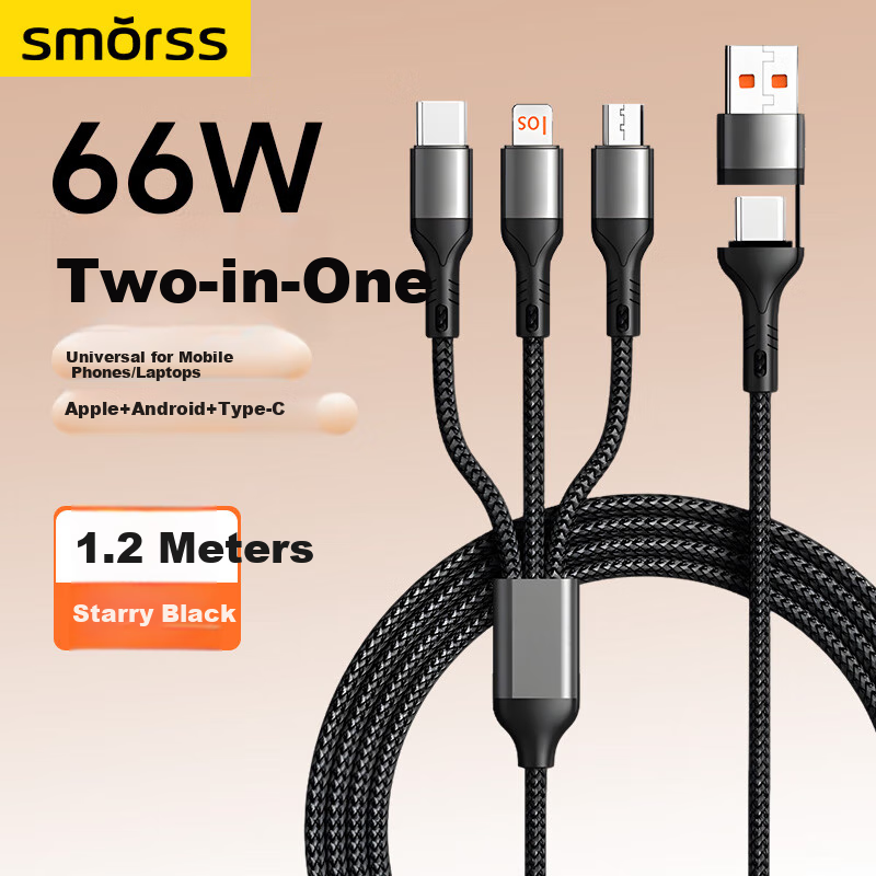 Smorss 65W Charging Cable with Apple Watch Magnetic Band