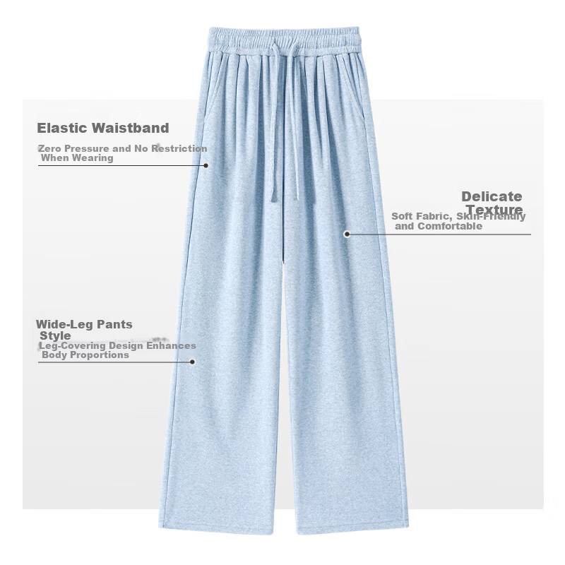 Warrior Soft Towel Casual Wide-Leg Trouser