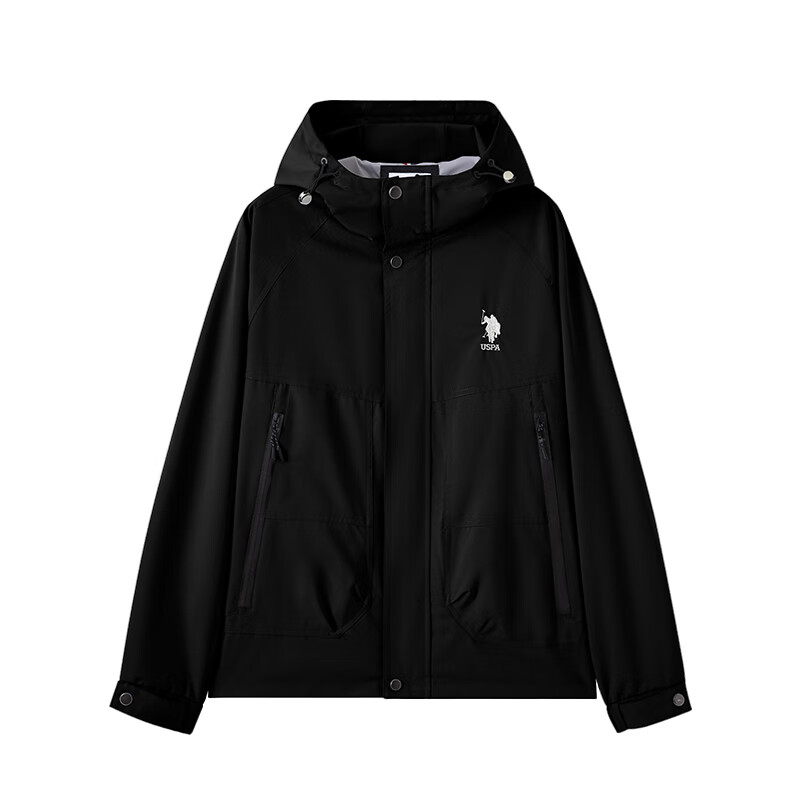 U.S. POLO ASSN. Men's Hooded Windproof Jacket
