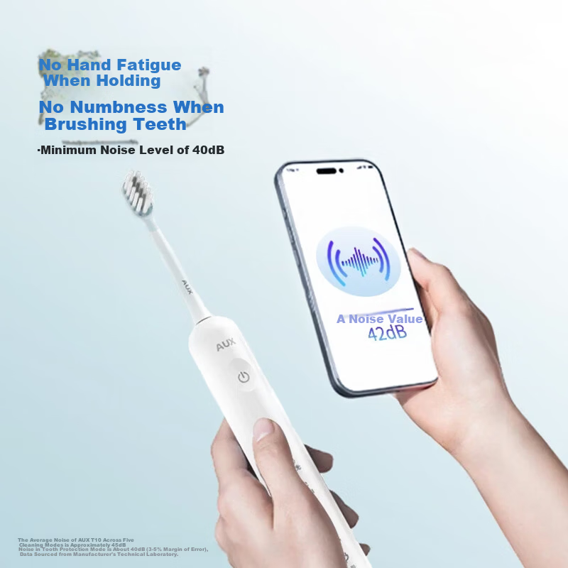 AUX Sonic Electric Toothbrush - Soft Bristles & Deep Cleaning