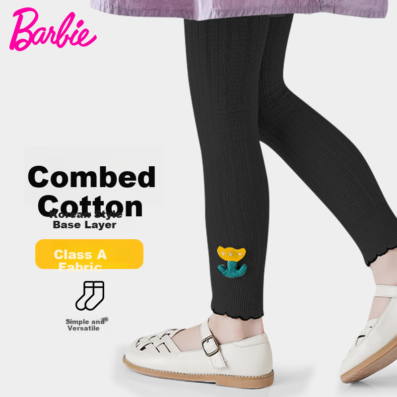 Barbie Girls' Cotton Leggings