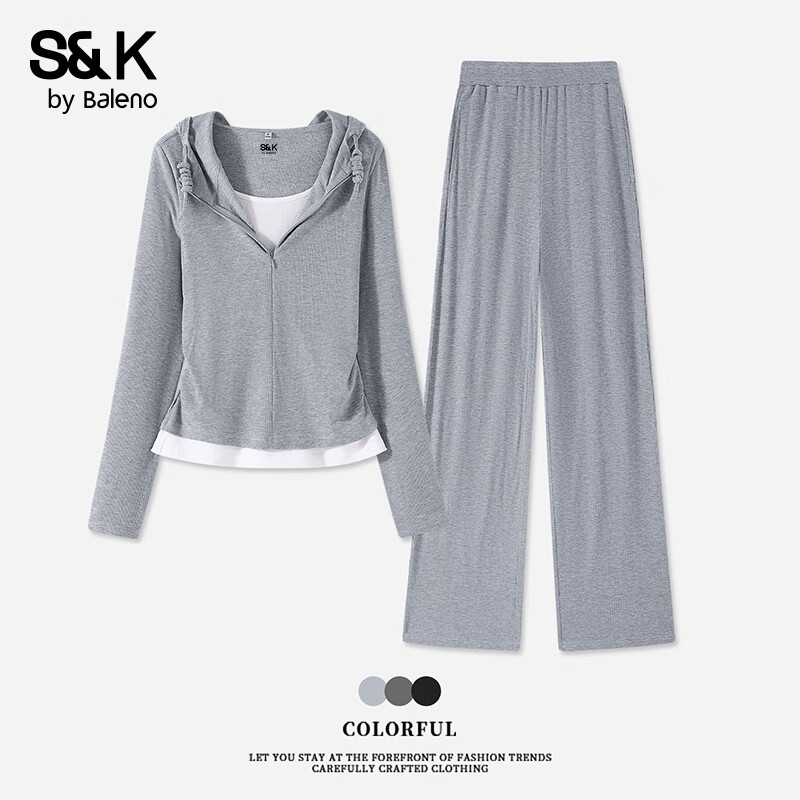 Baleno S&K Women's Faux Two-Piece Fashion Set 2026 Style