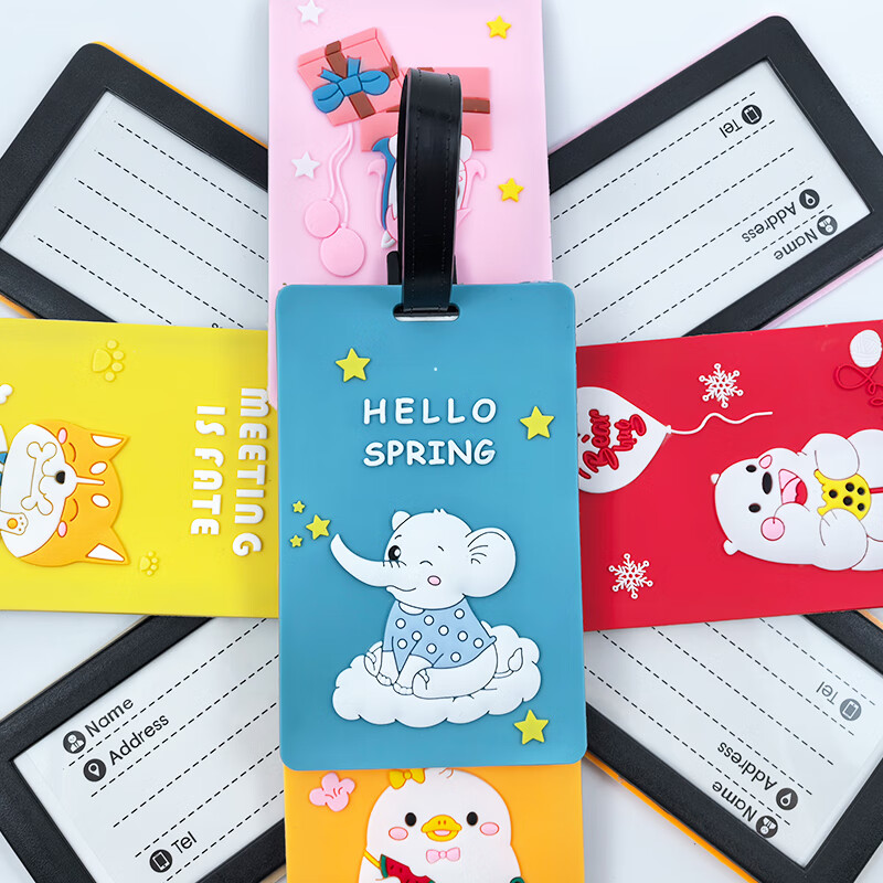 Xinqin Luggage Tag - Blue Elephant