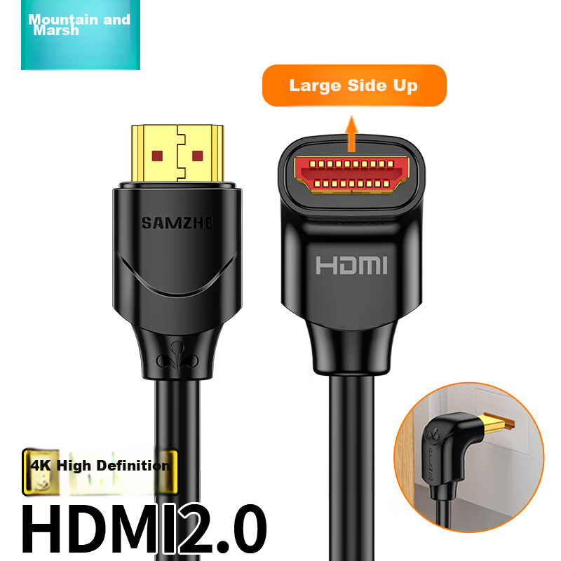 SAMZHE 4K HDMI Cable 90-Degree Elbow