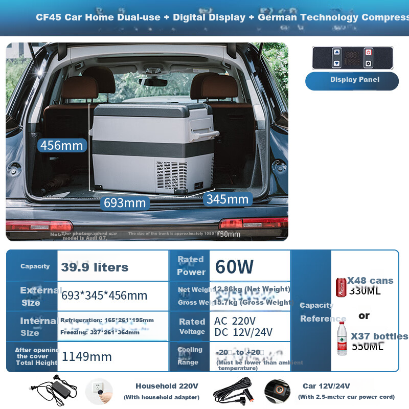 Alpicool CF45 Car & Home Refrigerator