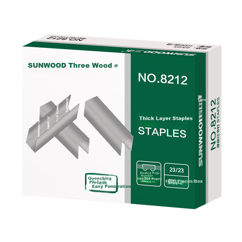 SUNWOOD Heavy-Duty Staples 200 Pages Capacity