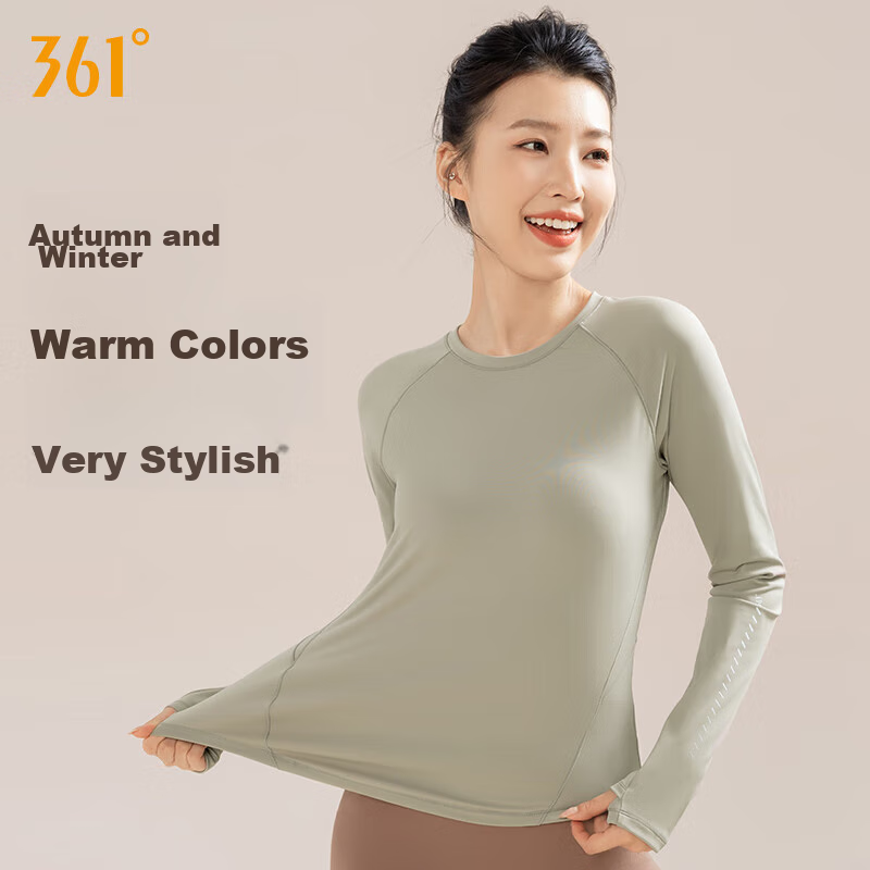 361° Women's Yoga Top, Long-Sleeve Quick-Dry T-Shirt