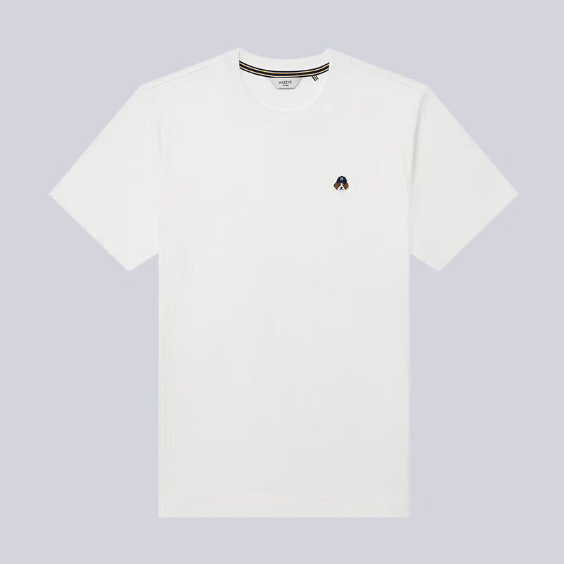 HAZZYS Men's Summer Round Neck Short Sleeve T-Shirt