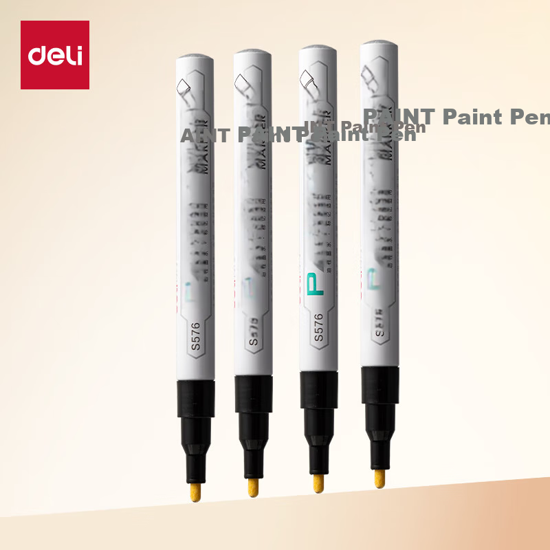 Deli 1.5mm Fine-Tip Paint Pen Marker S576 Black