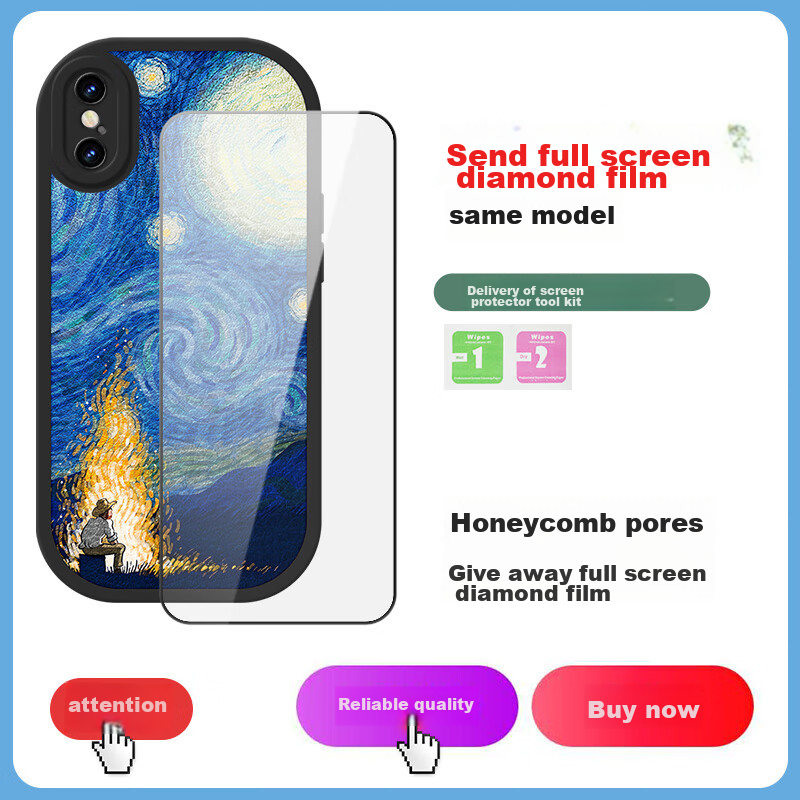 Bashidai iPhone Xs Max Retro Soft Shell Case
