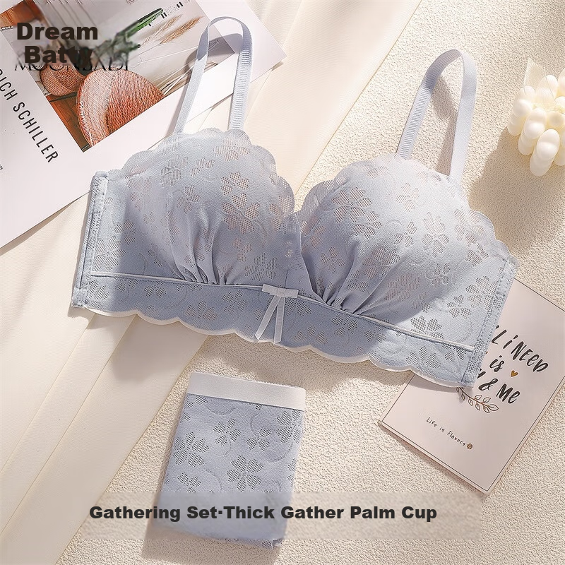 Moonbadi Women's Push-Up Bra Set for Small Breasts