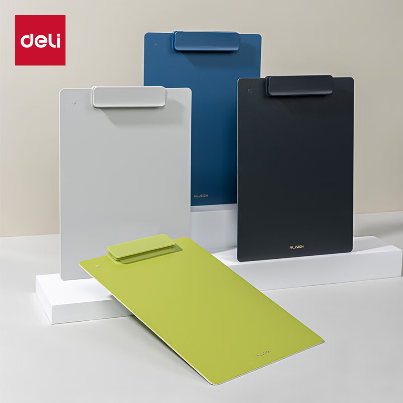 Deli A4 PP Board Folder Rotating Magnetic File Folder Midnight Blue NS502