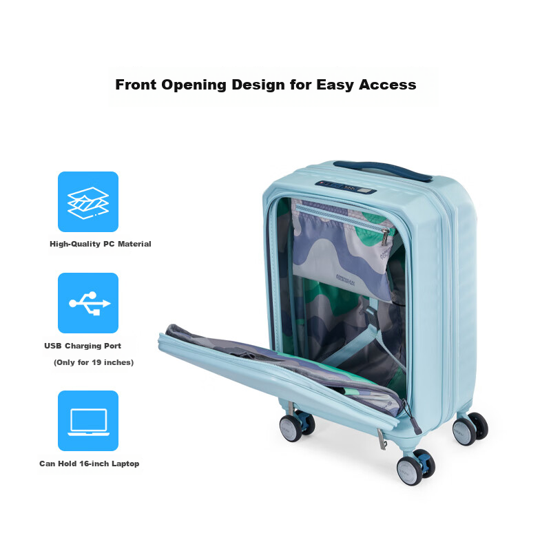 American Tourister 19-Inch Expandable Carry-On Suitcase