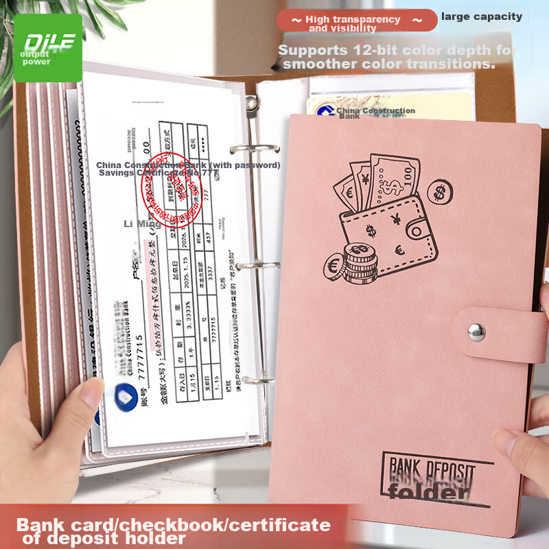 DiLe Multifunctional Document Organizer for Bank Deposit Slips