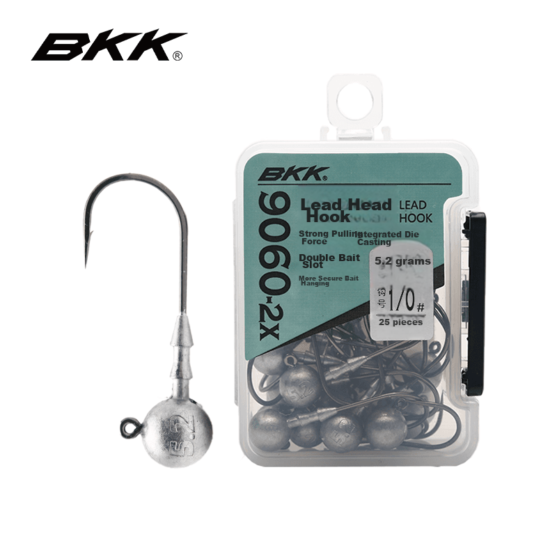 BKK Double Reinforced Lead Head Hook for Bass Fishing