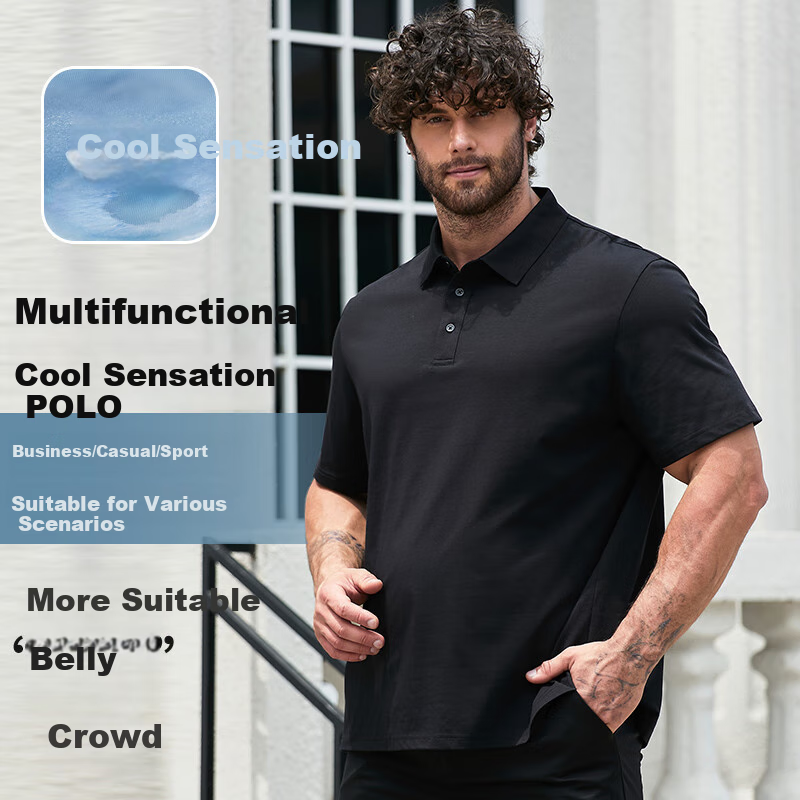 Dibinze Large Size Men's Polo Shirt