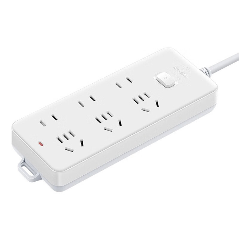 BULL Power Strip Socket Extension Cord with 6 Outlets