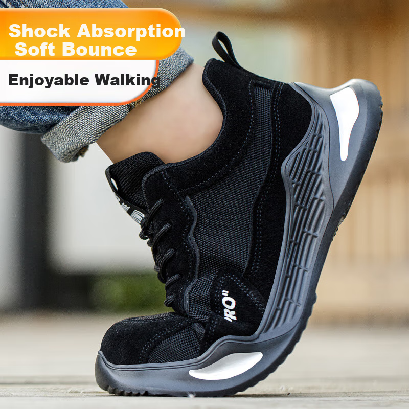 COMFORT&SAFETYSHOES Twelve Lingzhi Men's Safety Work Shoes