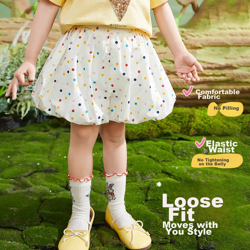 ASK JUNIOR Girls' Polka Dot Summer Pants