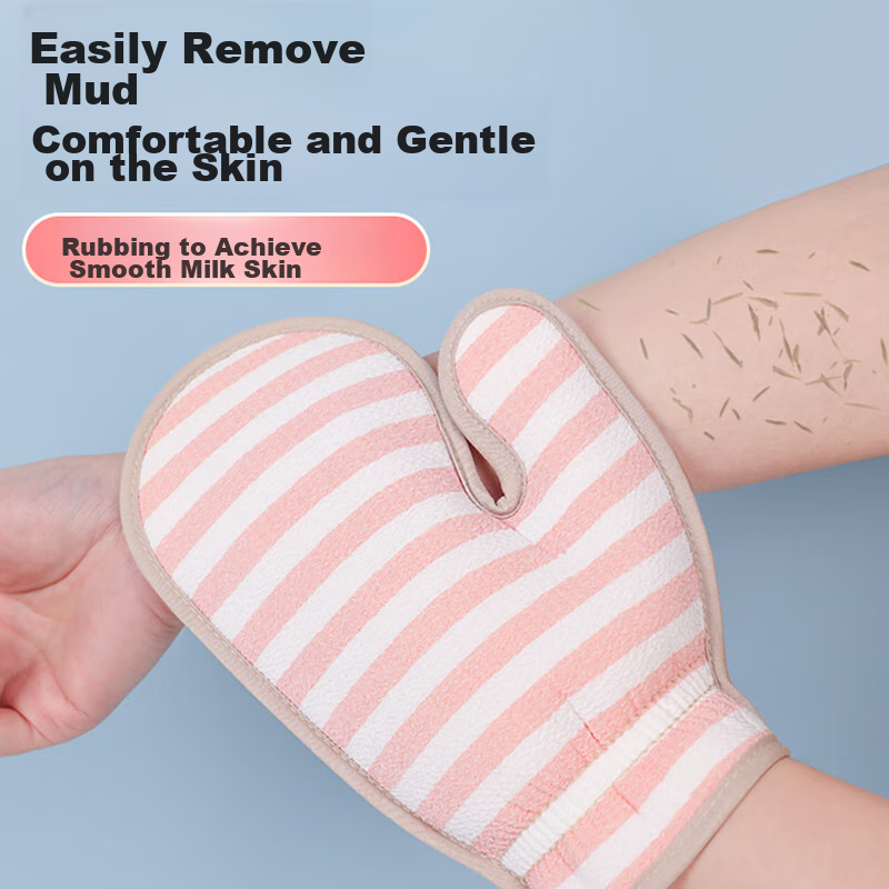 CHAHUA Dual-Use Bath Towel & Exfoliating Glove for Babies