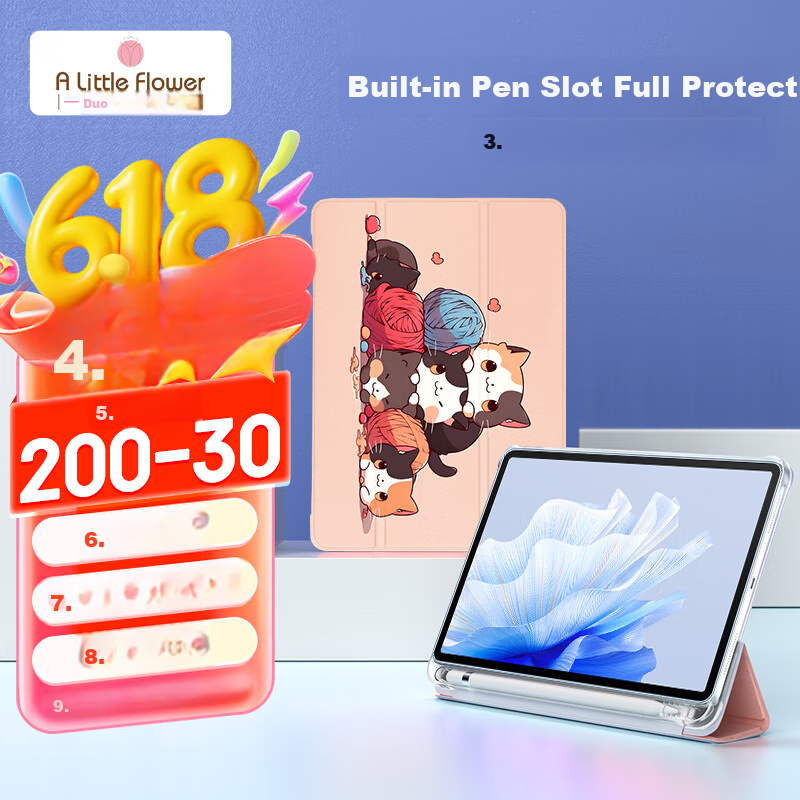 ALittleFlower Huawei MatePad Pro 10.8 Case with Pencil Holder
