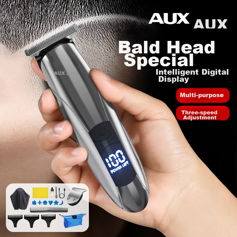 AUX Electric Hair Clipper with T-Shaped Blade
