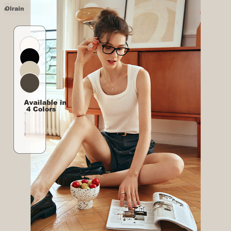 Olrain Women's Slim Fit Camisole Tank Top