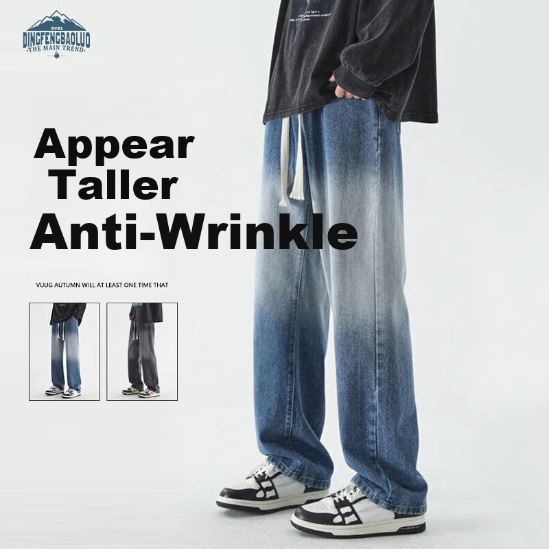 Dingfengbaoluo Vintage Men's Summer Jeans