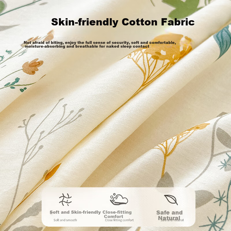 SOMERELLE 100% Cotton 4-Piece Bedding Set